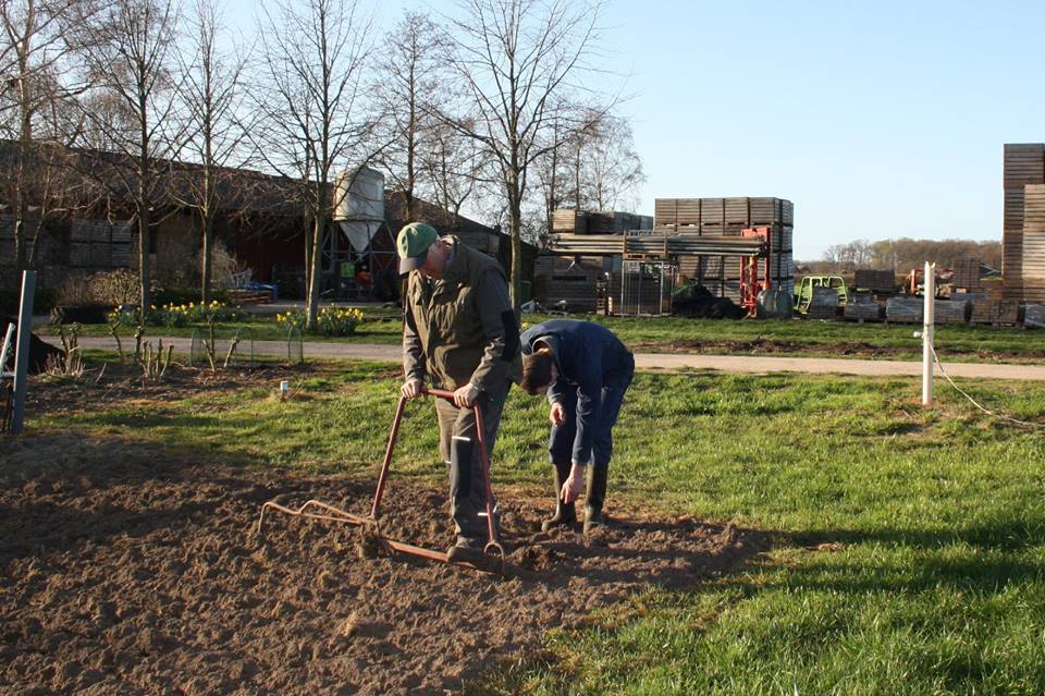 poten met de hand